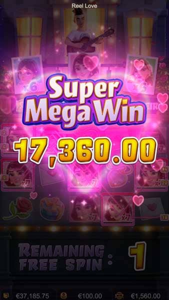 Reel Love super mega wins